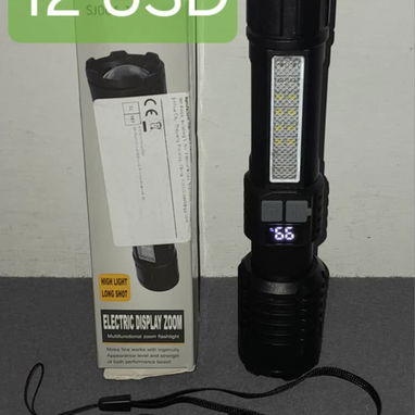 🔥Linternas Tácticas    Incluye display indicador de batería y efecto zoom de gran alcance   🎁Aceptam - 2/3