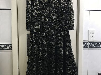 Vestido negro talla M manga 3/4 - Img main-image-45218594