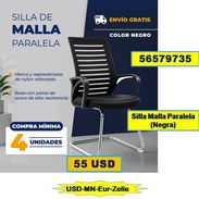 FG-721-P-FADIAR-Silla Malla Paralela Negra...55 USD...56579735...Compra Mínima 4 unidades....Envio Gratis - Img 57054988