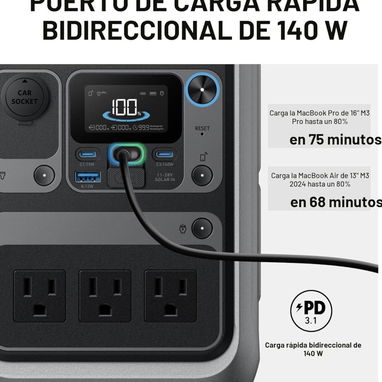Anker Estación de energía portátil SOLIX C300 - 4/10