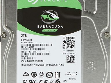Seagate Technology 2000GB ST2000DM008 Barracuda - Unidad de Disco Duro Interna Tamaño Único, Plata(sellado)     53828661 - Img 64889675