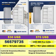 NEVERA VERTICAL (241/287 litros)..Tlf 56579735/(USD-MN-Eur-Zelle)Garantía 1A/Recogida en Marianao/ENVÍO GRATIS - Img 53936363