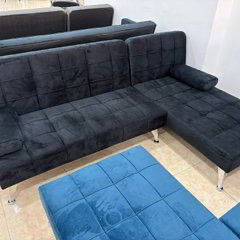Sofá en L de 2 piezas  se puede poner a la derecha o a la izquierda. Disponible en gris y en negro - Img 122090931