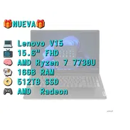 LAPTOP 🎁NUEVA🎁📦CAJA, Lenovo V15 (82YY003DUS), 15.6" FHD Antireflejo, AMD Ryzen 7 7730U, 16GB RAM, Radeon, 512TB SSD - Img 55781017