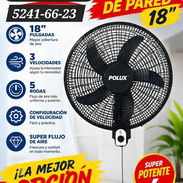 VENTILADOR DE PARED DE 18 PULGADAS (NO ES RECARGABLE) EN $35 USD - Img 57396275