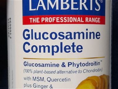 Glucosamina Complete. vegan. con msm, gengibre y extrato de rosa. 120 capsulas. sellado. vence 08/2025 - Img 67378408