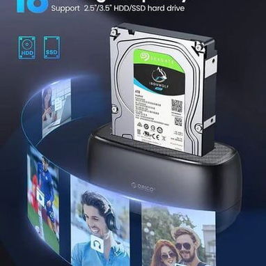 ☎️53544655 🛵 Entrega Disponible ⭐💾 ORICO Base Dock para Disco Duro Externo USB 3.0 – Compatible con HDD y SSD SATA ⭐ - Img 125391530