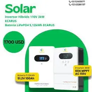 En oferta Inversor Ecarus de 3 kw con batería de 5 kw - Img 55698337