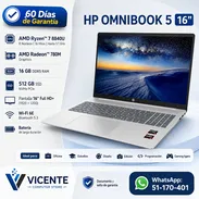 HP OMNIBOOK 5 16 AMD ryzen 7 8840U/16GB RAM DDR5/ 512GB - Img 56539646