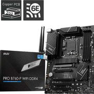 🎮 Intel 🎮 Board MSI Pro B760-P WiFi DDR4 🎮 12+1 VRM🔹5333mHz🔹PCIe4 x16🔹M.2 Gen4🔹EZ Debug LED🔹USB-C🔹4xSATA 📦0km - Img 55311389