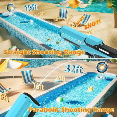 ☎️53544655 🛵 Entrega Disponible ⭐Pistola de Agua Eléctrica con Absorción Automática y Largo Alcance ⭐ - Img 124424993