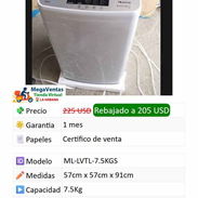🚧 LAVADORA AUTOMÁTICA MARCA MILEXUS DE 7.5 KG 🚧 - Img 55376589