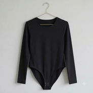 Body de Manga Larga Básico - Negro - Img 57329655
