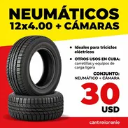 NEUMÁTICOS, LLANTAS, CÁMARAS Y EXTENSOR DE RANGO PARA TRICICLOS - Img 57879171