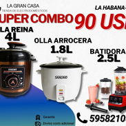 combo olla reina arrocera y batidora - Img 55973055