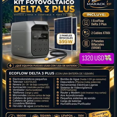 ECOFLOW DELTA 3 PLUS + PANELES - 2/2