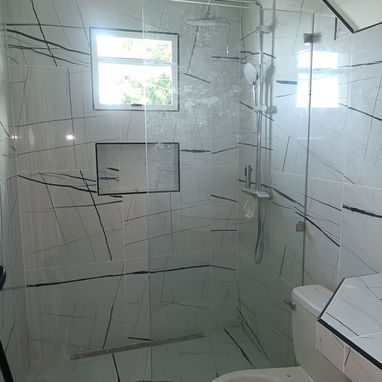 PAÑOS FIJOS DE CRISTAL PARA BAÑO 🛁 - 8/8
