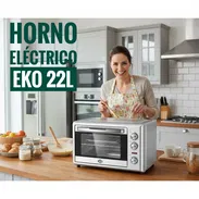 🔥 LO MEJOR PARA CASA 🔥 HORNO ELÉCTRICO EKO DE 22 LITROS. TENEMOS MENSAJERÍA CON FACTURA Y GARANTÍA - Img 53422614