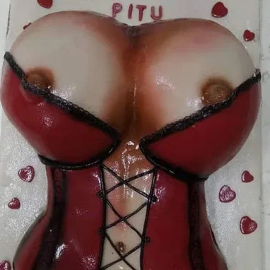 Cake de fondan con mensajería incluida y minicake. Especial para despedida d soltero o aniversarios - Img 117058199