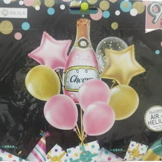 Set de globos - Temática botella para celebraciones - Img 119656484