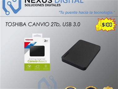 Disco duro externo TOSHIBA CANVIO BASICS de 2Tb USB 3.0 NUEVO en caja - Img main-image-45731101