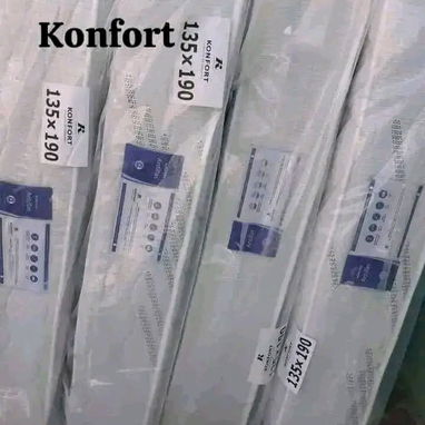 Colchones originales konfor prespuntiados de esponja y de muelles con pareja de almohadas. - Img 120705475