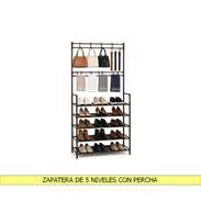 ZAPATERA DE 5 NIVELES CON PERCHA - Img 55759618
