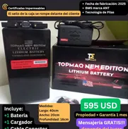 👉Bateria Bicimoto Topmaq 48v-45ah 💵595 USD - Img 49123672