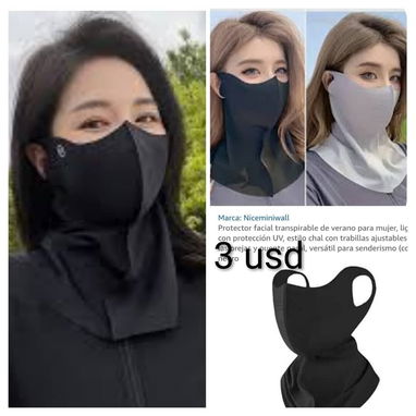 Mascaras negras para protección de sol y frio. - 2/2