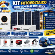 ☀️ KIT FOTOVOLTAICO COMPLETO – MONTAJE INCLUIDO  ⚡ Energía solar instalada, configurada y lista para usar. - Img 58102213