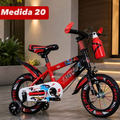 Bicicletas medida 20 de varón muy bonitas con rayos multicolores y su termo de agua nuevas en su caja - Img 128012393