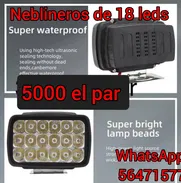 Neblineros cuadrados de 18 led - Img 50602299
