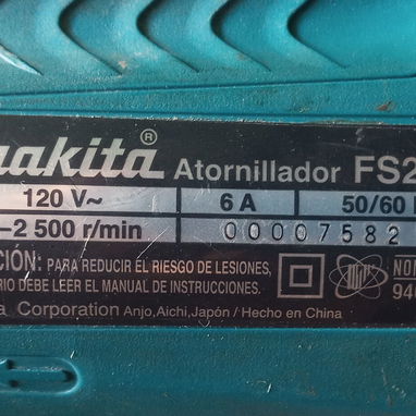 Atornillador Makita FS2701. Japon – Potencia y precisión profesional - 2/2