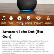 Altavoz inteligente con WiFi y Bluetooth e integrado con Alexa. Amazon Echo Dot (5ta Gen) - Img 55533709