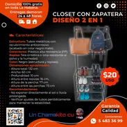 👜 20 USD 👟 CLOSET CON ZAPATERA 2 EN 1. MENSAJERÍA CON FACTURA. TLF 54833699 - Img 52274798