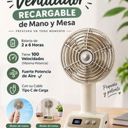 Ventilador Recargable de Mano y mesa - Img 57777628