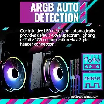 Disipador de aire para CPU,ventilador e 120 Halo²,ARGB- AMD AM5|AM4, , Intel LGA 1700|120, Cooler Master🔵🔵52815418 - Img 73437888
