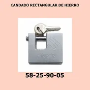 CANDADO RECTANGULAR DE HIERRO - Img 55728492