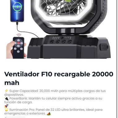 Ventialdor f10 , f6 f f22s o f22 0km garantia de 20 a 40 mil mah al whatsa somos tienda física. Ecoflow y mas - 2/2