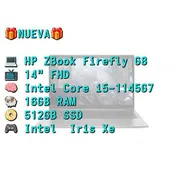 💻 HP ZBook Firefly G8 (468K3UP) — NUEVA EN CAJA ✨ Intel Core i5-1145G7 🧠 16 GB RAM | 512 GB SSD 🖥️ Pantalla 14” FHD - Img 58374499