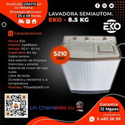 💧🌊🧼 LAVADORA EKO 8.5 KG SEMIAUTOMÁTICA. ENTREGA GRATIS FACTURA Y GARANTÍA DE 6 MESES. TLF 54833699 - Img 48830817