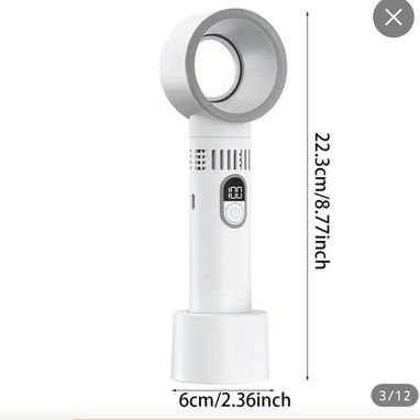 Ventilador portátil recargable sin aspas - Img 115683472