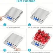 Pesas digitales profesionales para joyería, cocina, repostería etc hasta 2000gramos incluye las pilas - Img 47665175