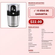 MOLEDOR DE CAFE ELECTRICO . - Img 57896452