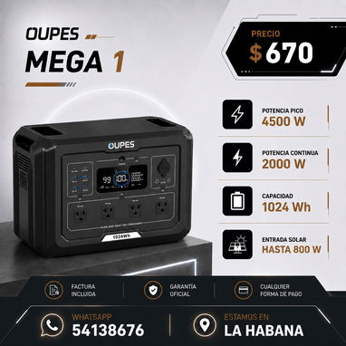 🔋🔥 ¡SEMANA DE REBAJAS! 🔥  Estaciones OUPES y ECOFLOW con precios especiales - 3/4
