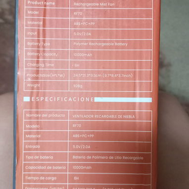Ventilador recargable en venta - Img 120594650