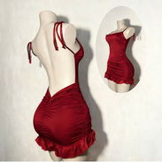 Vestido Corto Ajustado Con Espalda Descubierta - Img 55913783
