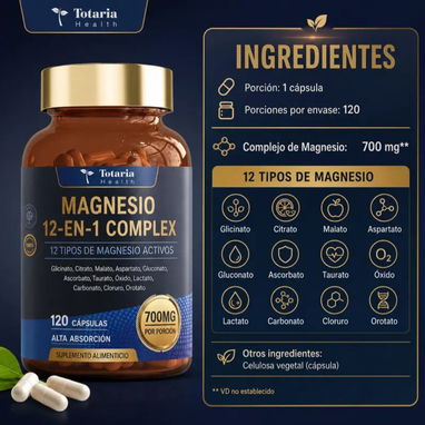 12 en 1 complejo de magnesio 120 capsulas - 2/2