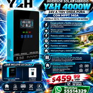 Inversor Solar Híbrido Y&H 4000W 24V a 110V Onda Pura con MPPT 140A – Pantalla Táctil y Funcionamiento Sin Batería - Img 57691483