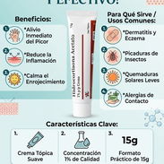 🧴 ACETATO DE HIDROCORTIZONA 15g (VENCE MES 1,2-28)OJO LA POMADA VIENE SIN CAJITA - Img 55833526